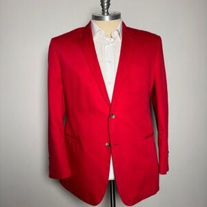 Linea Uomo Red Blazer Jacket 50R Mens Suit Jacket Sport Coat